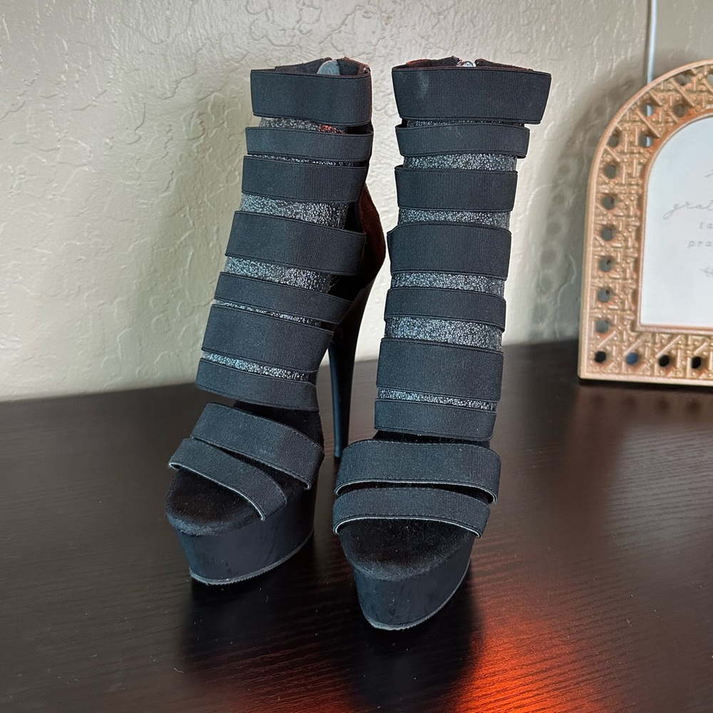Pleaser Delight-600-17 Strappy Heels